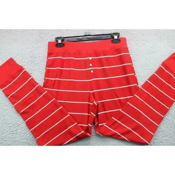 Women's Stars Above Pajama Set-Size Medium-Red w/White Stripe - Picture 7 of 9